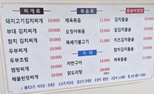 남대문 시장 숨은 맛집 - '우정식당'에서 제육+오징어볶음+부대찌개 풀코스 먹방 이미지 2
