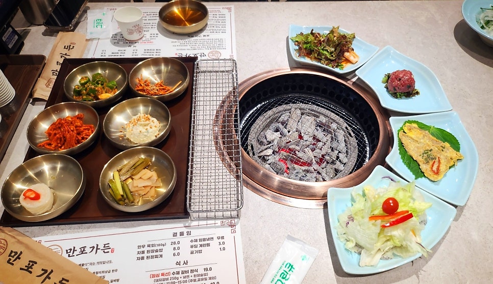 양주 돼지갈비 소고기 맛집 추천 | 냉면 공짜로 주는 양주 고기집 만포가든 후기 이미지 2