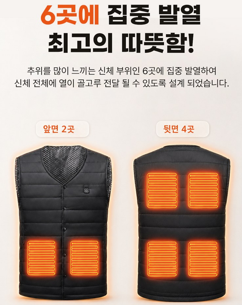 발열조끼 추위 타는 나의 겨울 필수템 예스카모 후기 이미지 5