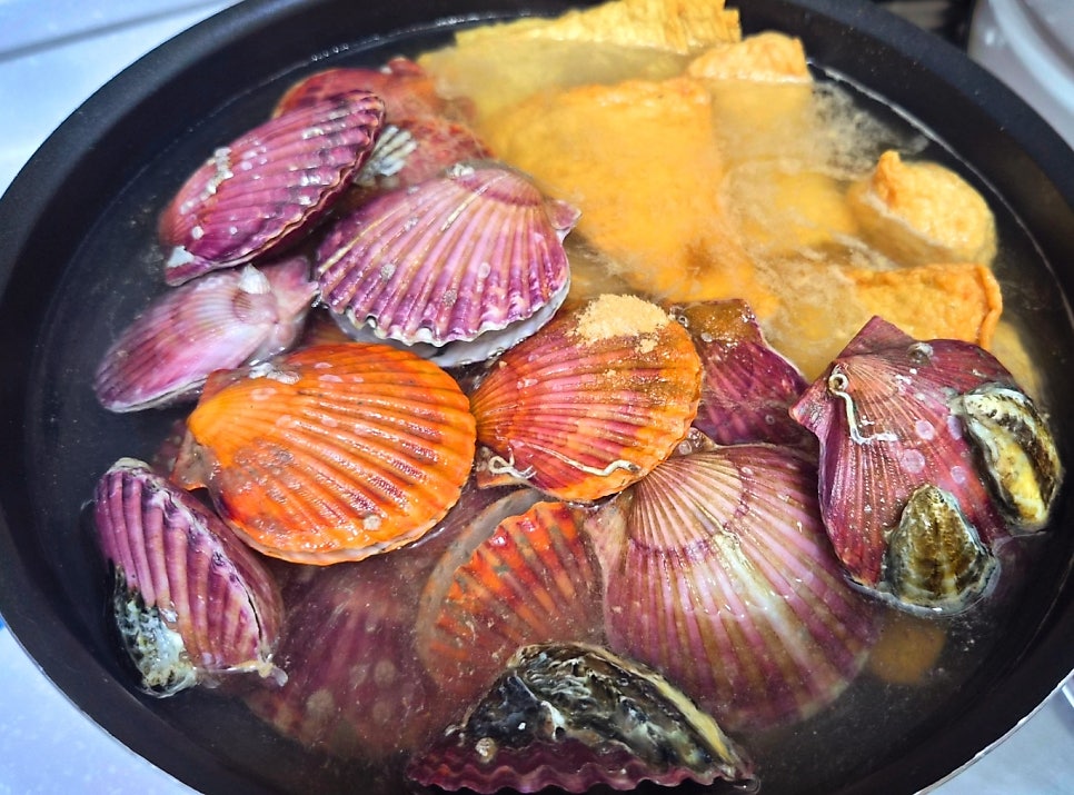 홍가리비 추천 | 제철 해산물 통영 가리비 세척법 및 맛있게 찌는 법 이미지 9