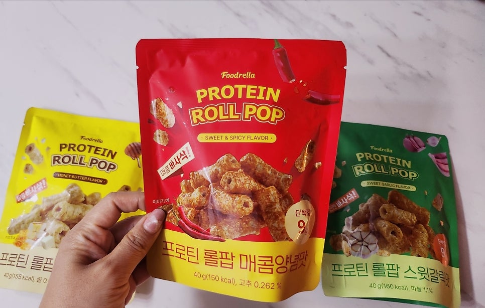 다이어트 과자 추천 | 단백질 간식 단백질 과자 올리브영 간식 프로틴 롤팝 3가지맛 구매 후기 이미지 9