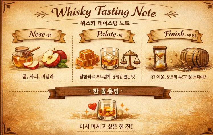 위스키 중급 강좌 | 향맹탈출 현실적인 테이스팅 노트 작성법 이미지 5