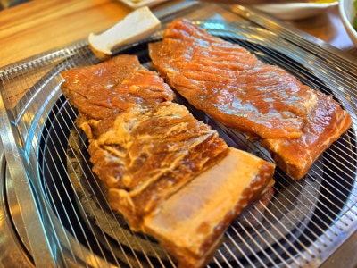 속초 돼지갈비 맛집, 속초 해수욕장 근처 맛집 | 속초 고기집 '동강청정한우앤한돈' 돼지갈비 후기 이미지 23