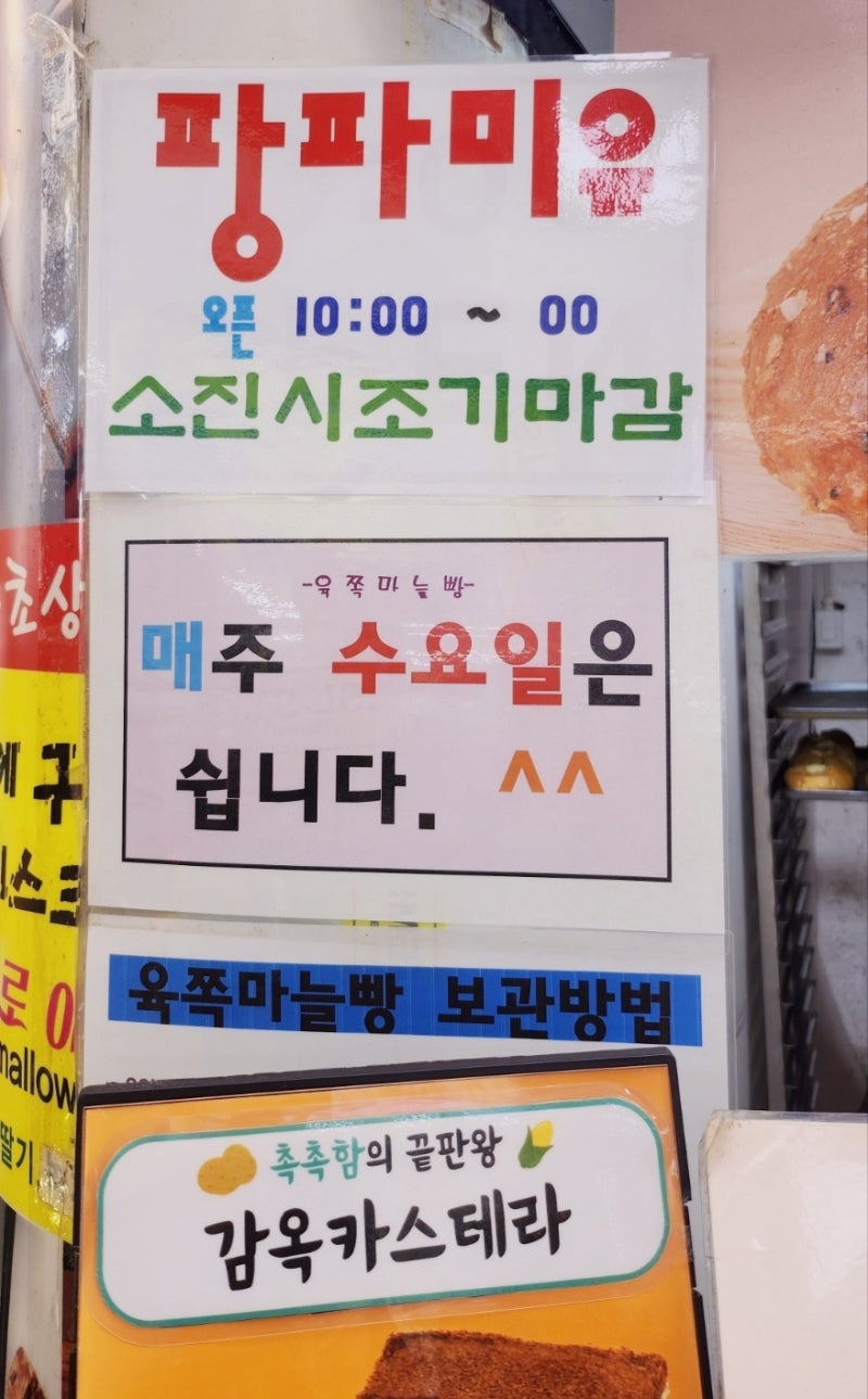 속초 중앙시장 빵집 추천 | 속초 기념품 먹거리 육쪽마늘빵집 팡파미유 후기 이미지 26