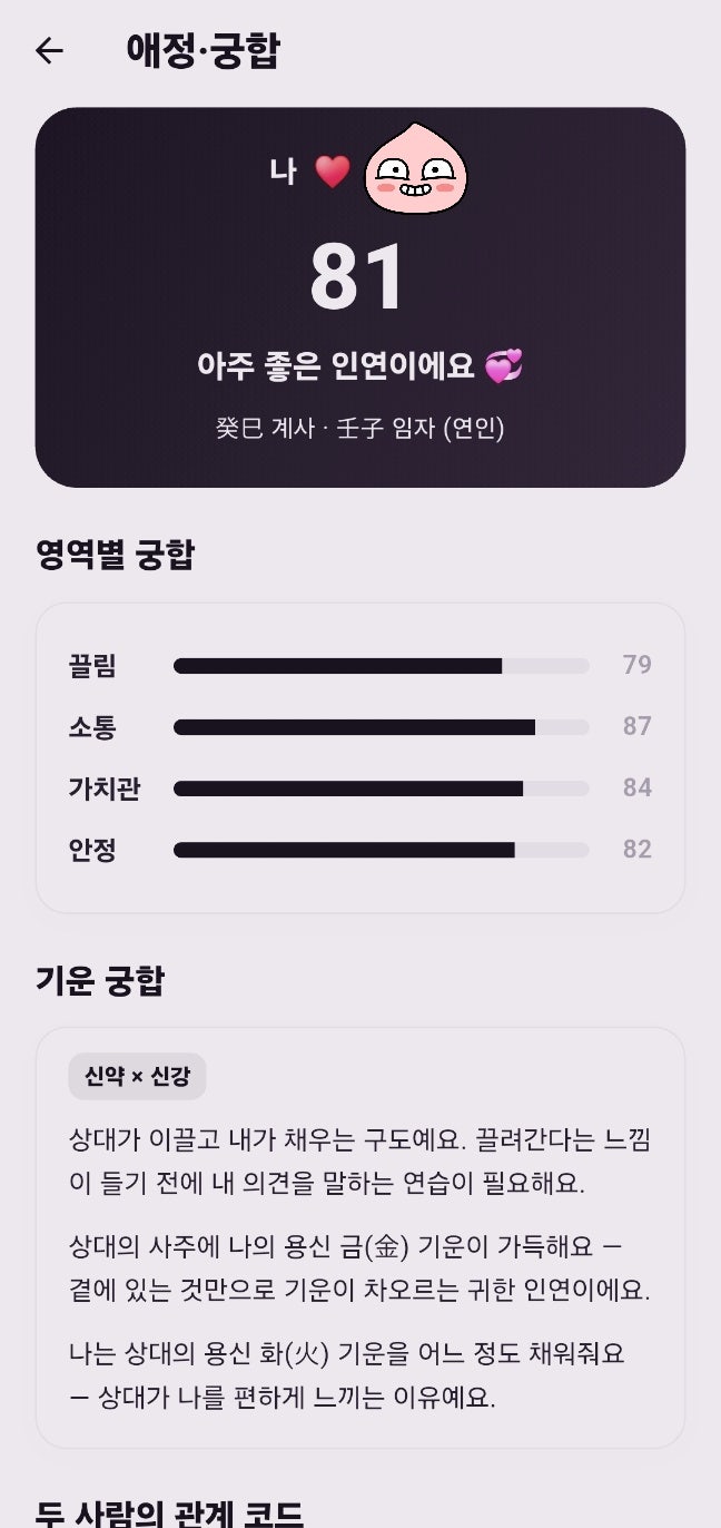 데일리사주 신통한 사주어플앱 | 무료 택일 상대와의 궁합보기도 무료인 데일리사주 후기 이미지 16