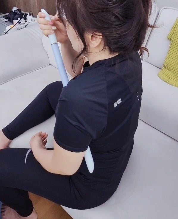 마사지봉 추천 | 전혜빈 마사지롤러 헤임타 풀링바 사용후기 이미지 12