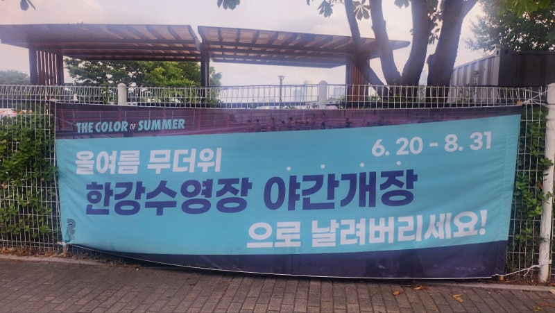 여름 물놀이 추천 | 한강 뚝섬수영장 야간 후기 이미지 4