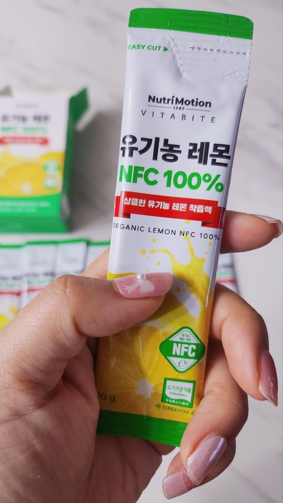 유기농 레몬즙 추천 | 비타바이트 유기농 레몬즙 스틱으로 올레샷과 레몬수 후기 이미지 2
