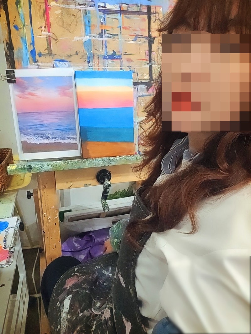 홍대 미술공방 원데이클래스 추천 | 홍대 드로잉카페 정원속화실담다 아크릴화 원데이클래스 후기 이미지 12